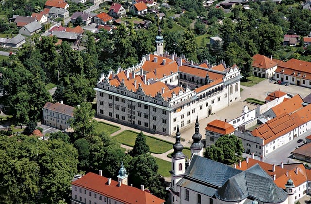 Aerial view of Litomyšl's Castle
