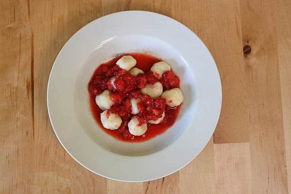 strawberry dumplings