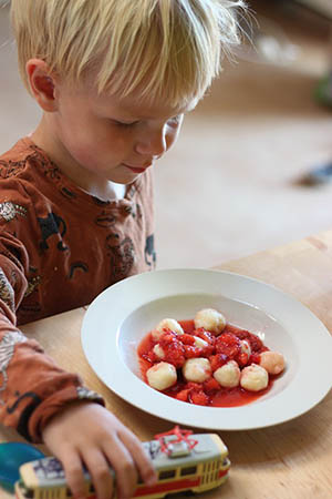 strawberry dumplings